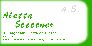 aletta stettner business card